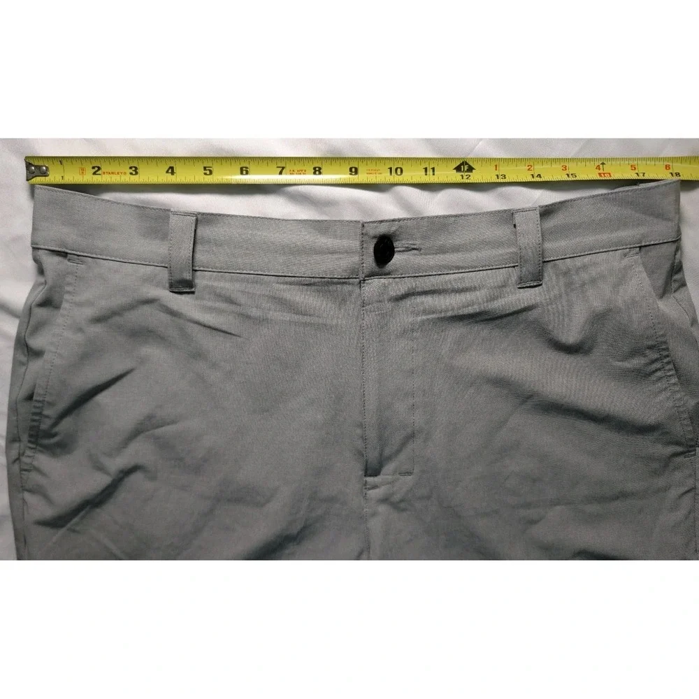 Banana Republic Shorts Men's 36 Gray Stretch Flat Front Casual Golf 9